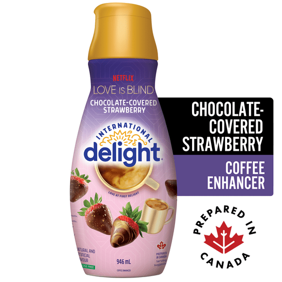 International Delight Chocolate-Covered Strawberry Coffee Creamer, Limited Edition, 946ml Coffee Whitener