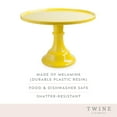 thumbnail image 3 of Twine Yellow Melamine Cake Stand for Cupcakes, Sweets Cookies Dessert Table, 3 of 8