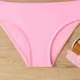 thumbnail image 5 of JUMEYU Little Girls Swimsuits Girls Swimsuit for Girls Twist Cross Girls Bathing Suit for Girls Two Piece Swimsuit Swimwear Padded Bikini Size 8-9 Years (Pink,8-9 Years), 5 of 8