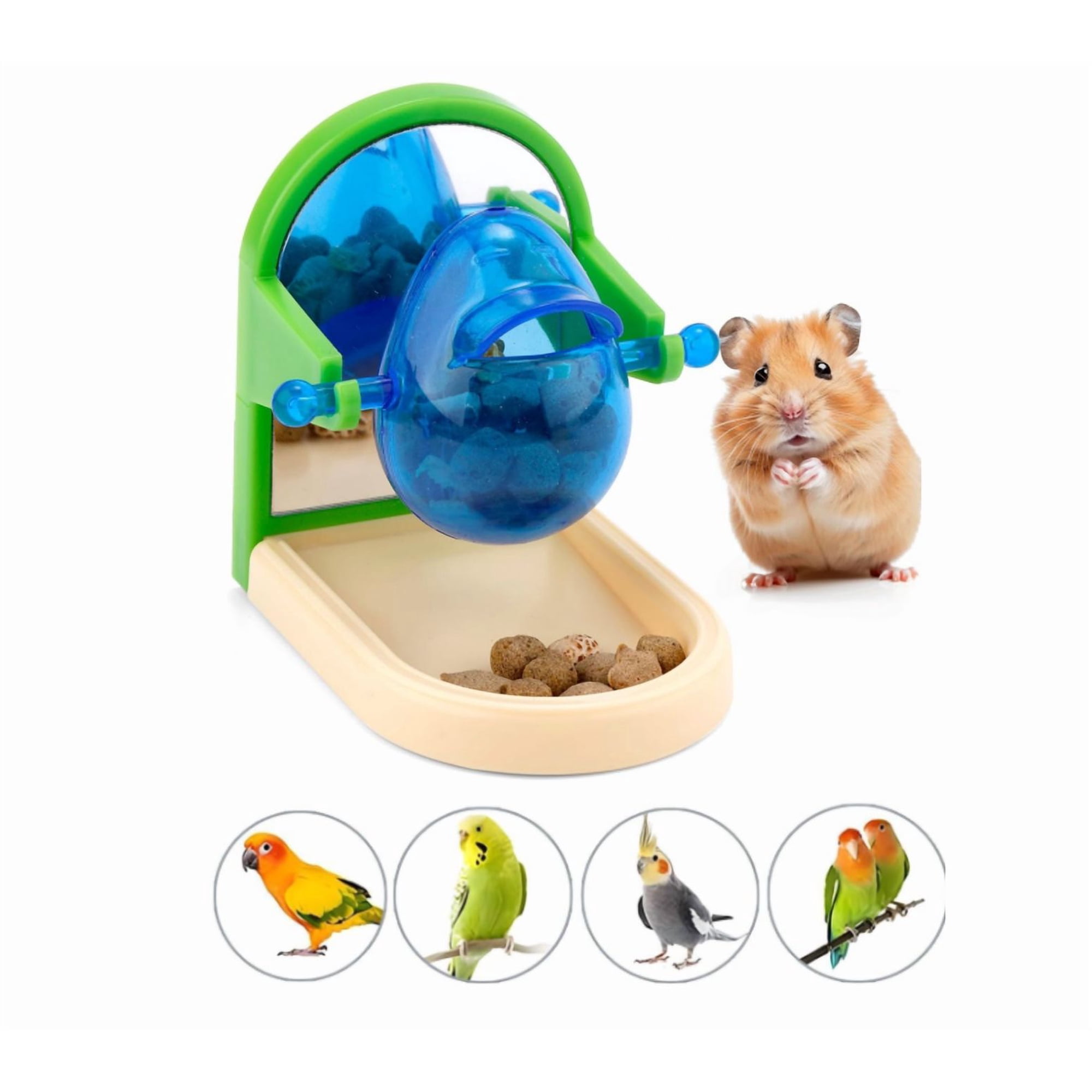Rat Enrichment Toy, Interactive Foraging Puzzle and Treat Dispensing Slow Feeder for Pet Rats, Hamsters and Small Birds，Random Color