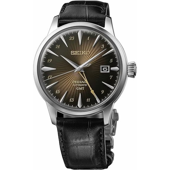 Seiko Presage Cocktail Time GMT Dark brown Dial SSK039