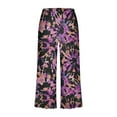 thumbnail image 4 of Moxiu Pajamas for Women Set Summer Short Sleeve Crewneck Top with Capri Pants Pjs 2 PIece Soft Comfy Lounge & Sleepwear Set 2025 Multicolor,M, 4 of 7