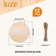 thumbnail image 2 of Uxcell Cartel de Madera Colgante Sin Terminar con Cuerdas 6"x6" Tableros de Madera Sin Terminar para Manualidades DIY Pintura Quema Talla Decoración de Puerta Pared, Estilo 10, Paquete de 12, 2 of 6