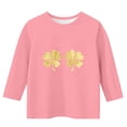 thumbnail image 3 of KyCheLot St Patricks Day Shirt for Girls Print 3/4 Sleeve Crewneck Stretchy Tee Shirts Tops Casual 3-13 Years, 3 of 4