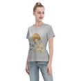 thumbnail image 4 of Women's Basic Short Sleeve T-Shirt Cardinal Girl Sakura, 4 of 6