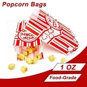 600 Pcs Paper Popcorn Bags, 1 oz Popcorn Bags Individual Servings, Bulk Pop Corn Sleeves for Pop Corn Machine, Movie Night, Cinema, Carnival, Party, Concessions (600)