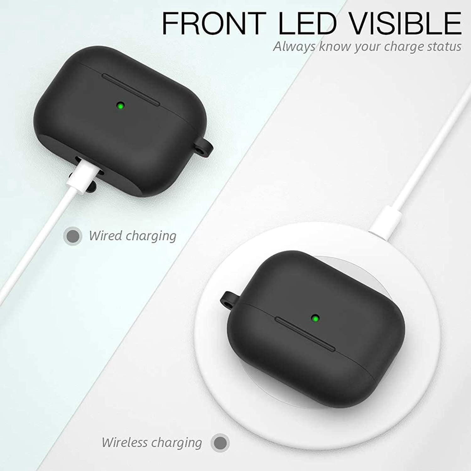 Coque 2 En 1 AirPods 4 Avec Emplacement AirTag - Protection Anti-chute, Anti-rayures, Anti-perte - Silicone Souple, Charge Sans Fil Compatible