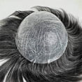 thumbnail image 5 of Human Hair System Men's Hairpiece No Glue Required 0.08mm Thin Skin Toupee for Men, 5 of 7