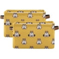 thumbnail image 2 of FREEAMG Storage Basket Cute Hamsters Storage Bin with Handle , Large Storage Cube Collapsible for Shelves Closet Bedroom Living Room 1PC, 2 of 7