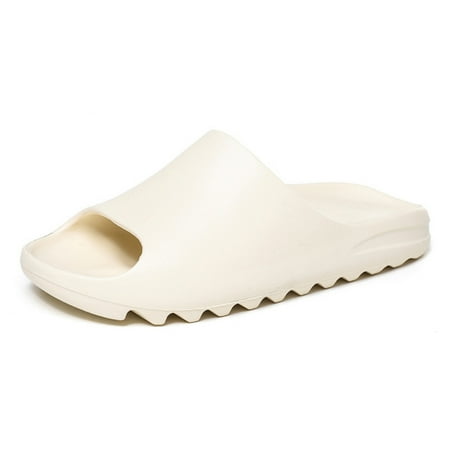 

Slippers Men and Women Sandals Outdoor Coconut Fish Mouth Home Couple Slippers Outdoor Coconut Fish Mouth Home Couple Slippers Eva Material Comfortanle Slippers Men and Women Sandals 43 Creamy-white