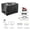 Black-Manual stop, variant on PCP Air Compressor, Fast Fill for Airguns or Paintball Tank, Dual Power Car 12V DC or Home 110V/220V AC, Portable Pcp Pump(Manual stop)