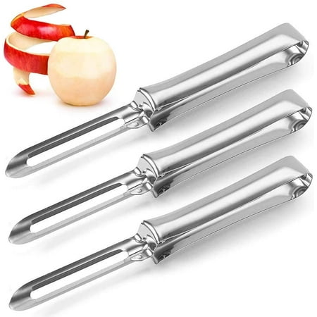 

3 Pcs Potato Peelers Vegetable Fruit Peelers for Kitchen - Multifunctional Peeler with Swivel Stainless Steel Blades with Ergonomic Handle- Suitable for Potatoes Carrots Apples Etc.