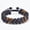 8MM-Volcanic stone + frosted stone + yellow tiger eye (3 beads), variant on Triple Protection Bracelet Natural Tiger Eye Agate Stone 8mm Beads Black Obsidian,Crystal Jewelry Stone Bracelets Christmas Gifts for Men Bring Luck Prosperity