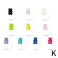 thumbnail image 4 of 1pc Cute Bear Straw Cover For 30&40 Cups 10mm Dustproof Straw Topper For Girls Splashproof Char Straw Accessories, 4 of 7