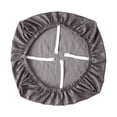 thumbnail image 3 of Funda para silla de oficina, sólida, para comedor, escritorio Gris claro, 3 of 9