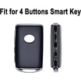 thumbnail image 2 of Key Fob Cover Compatible with Mazda 3 6 CX-30 CX-5 CX-9 2019-2021 4 Button Keychain Case Holder Protector,Black, 2 of 7