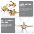 thumbnail image 5 of FESTFENDS 12Pcs Decorative Metal Napkin Rings Gold Christmas Buckles for Home Dining Decor, 5 of 5