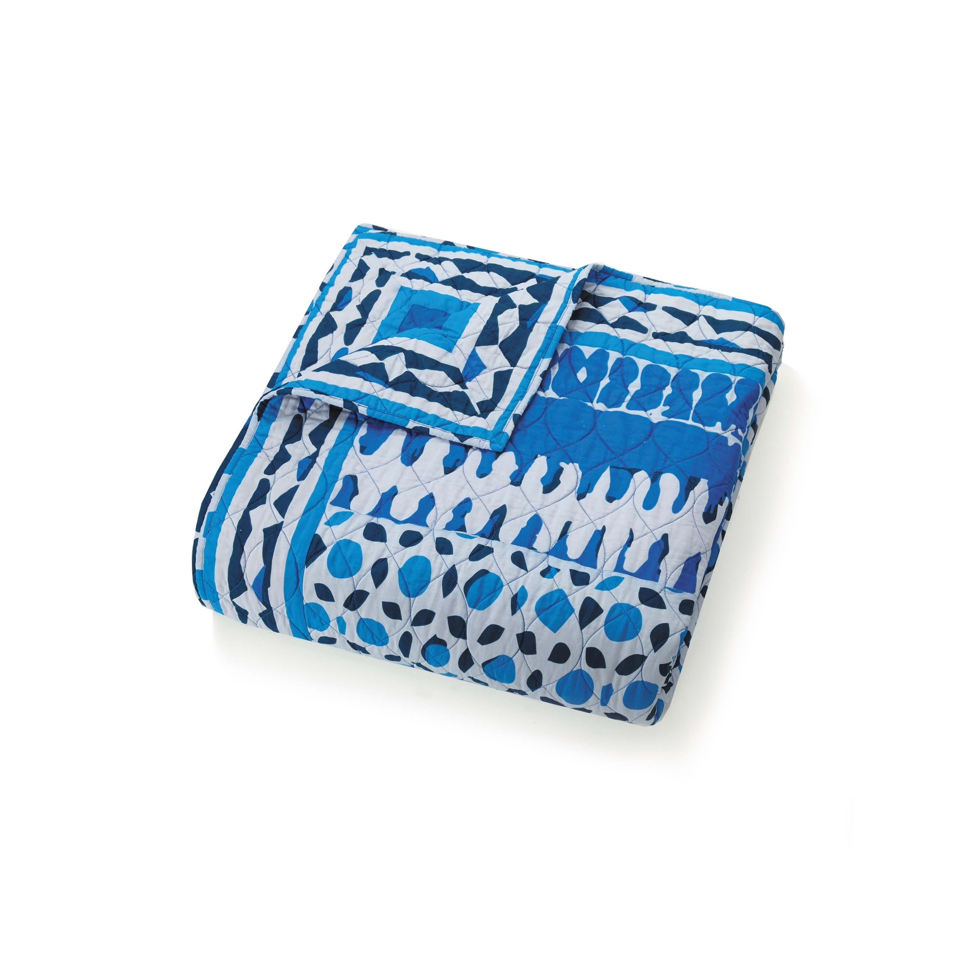 Justina Blakeney by Makers Collective Himaya Full Queen Quilt Set - 3 Piece Blue