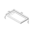 thumbnail image 3 of OVE 72 in. W x 36 in. D Reversible Shower Base with Hidden Side Drain, 3 of 12