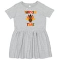 thumbnail image 3 of Inktastic Thanksgiving Turkey Time Girls Toddler Dress, 3 of 5