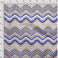 thumbnail image 4 of oneOone Cotton Silk Royal Blue Fabric Ikat Craft Projects Decor Fabric Printed By The Yard 42 Inch Wide, 4 of 6