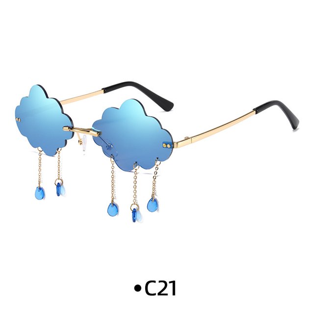 personalized raindrop frameless sunglasses cloud sunglasses party funny ocean sunglasses