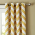 thumbnail image 2 of Quality Home Chevron Print Room Darkening Grommet Top Curtain Single Panel, 2 of 3