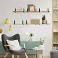 thumbnail image 4 of Wzzjkit Living Scaffold Board Wall Shelf Handcrafted Rustics Wooden Shelves Hand Made Scaffold Board Shelves Rustics Wooden Board Shelving Incl 2 Up Bracket Per Shelf, 4 of 9