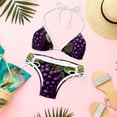 thumbnail image 6 of Grape Swim Wear Detachable Sponge Adjustable Strap Bikini Set Two-Pack for Multiple Scenes, 6 of 6