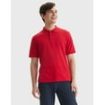 thumbnail image 6 of Hanes Men's Pique Polo Shirt (Big & Tall Sizes Available) Deep Red M, 6 of 10