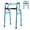 Navy, variant on Costway One-button Folding Walker Aluminum Walking Frame w/ Adjustable Height