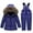 Purple, variant on Zwiiyzr 2024 Toddler Baby Boys Girls Hooded Puffer Down Jackets Kids Child Winter Warm Outfits Outerwear Coats Romper Snowsuits Sets 1-6 Years Black