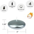 thumbnail image 4 of Jeco CFZ-066-6 3 in. Floating Candles, Metallic Silver - 72 Piece, 4 of 6