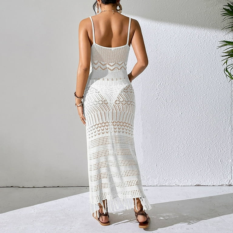 white christmas dresses Venus Crochet Mini Cover-Up Dress | Green Multi main image 0