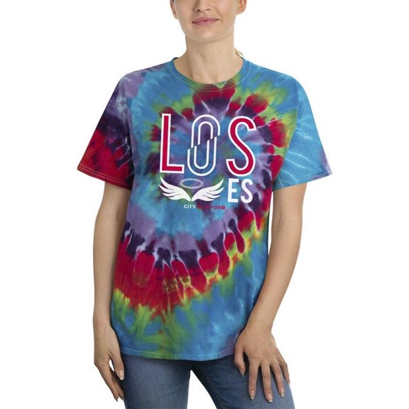 Los Angeles City Platform Tie Dye Spiral Women -Image by Shutterstock, Female Large