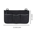 thumbnail image 3 of Wheelchair Bag under $5! Yannianjz Wheelchair Side Storage Bag, Armrest Organizer Pouch with Multiple Pockets, Reflective Suspended Bag for Walker, Scooter, and Mobility Aid, 3 of 4