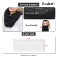thumbnail image 4 of BASICO Women Infinity Scarf Chunky Knitted Neck Warmer | Winter Crocket Knit Violet Scarf for Women, 4 of 4