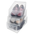 thumbnail image 4 of Whitmor Clear Vue Men's Shoe Box - Set of 3 - Clear PVC, 4 of 7