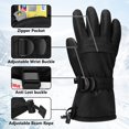 thumbnail image 2 of Guantes de esquí Odtmger impermeables, cálidos y transpirables, unisex, 2 of 5