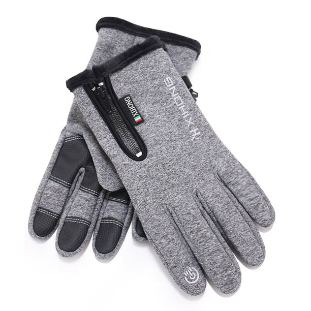 3@# Outdoor Sports Protection Riding Cross Dirt Bike Gloves Touch Screen Non-Slip Keep Warm Motorcycle Full Finger WaterproofBlueM He Qiyong unisex