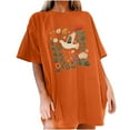 thumbnail image 4 of Njoeus Graphic Tees for Women Custom T Shirts Oversized Tshirts for Women Summer Floral Printed T Shirt Cute Flower Graphic Tees for Women Girls Loose Fitted Crew Neck Short Sleeve Casual Tunic Tops S, 4 of 5