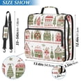 thumbnail image 2 of FORMRS Zipper Binder with Shoulder Strap 2-inch Ring 500 Sheet Capacity File Bag, Red Christmas House, 2 of 5