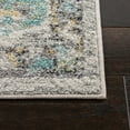 thumbnail image 6 of SAFAVIEH Madison Judith Distressed Area Rug, Ivory/Aqua, 9' x 9' Square, 6 of 10