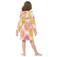 thumbnail image 7 of FORMRS Niños Bathrobe Unisex Hooded Robe Soft Plush Pajamas Sleepwear, Size 2-3T, Orange Grapefruit Slices, 7 of 7
