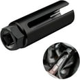 thumbnail image 1 of Oxygen Sensor Socket with Side Wire Cutout, 1/2-Inch Drive by 7/8-Inch O2 Sensor Socket Removal Tool, 6-Point Offset Oxygen Sensor Wrench for Installation and Removal (Small), 1 of 6