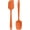 Orange, variant on U-Taste Flat Spatula & Spoon Spatula: 11.38in 600°F Heat Resistant Silicone Bowl Scraper, Flexible Rubber Kitchen Cooking Mixing Utensil with Upgraded Non-Stick Surface (Set of 2, Aqua Sky)