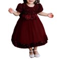 thumbnail image 2 of Baby Girls Dress Toddler Party Dress Cute Church Baptism Birthday Party Formal Dress, 2 of 7