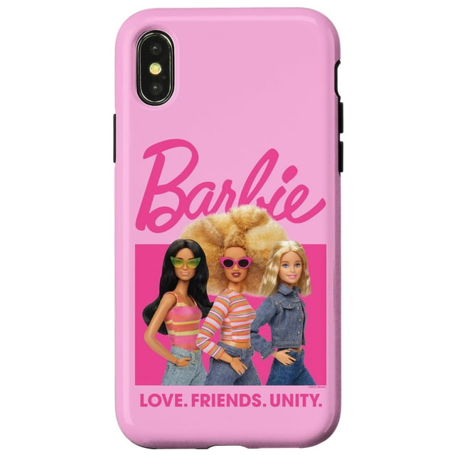 Funda Barbie Love, Friends, Unity para iPhone X/XS