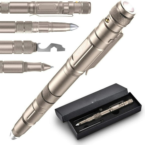 Gifts for Men, Tactical Pen with LED, Men's Gifts for Dad/Grandpa, Gadgets for Men/Teenagers, Father's Day Gift, Easter Gifts, Men's Gifts Christmas