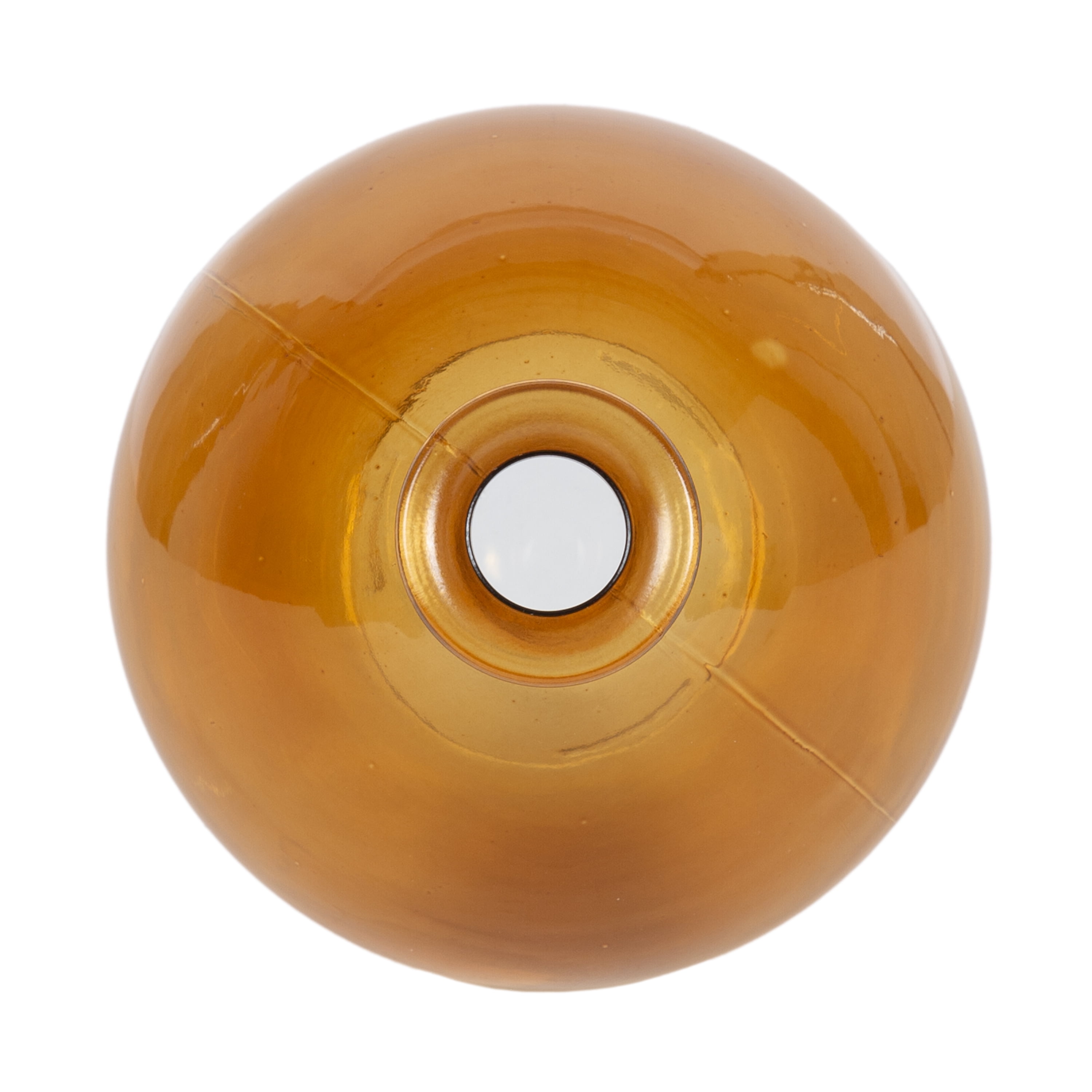 Home Decor Collection 5.7" Amber Translucent Glass Indoor Tabletop Vase by Home Decor Collection